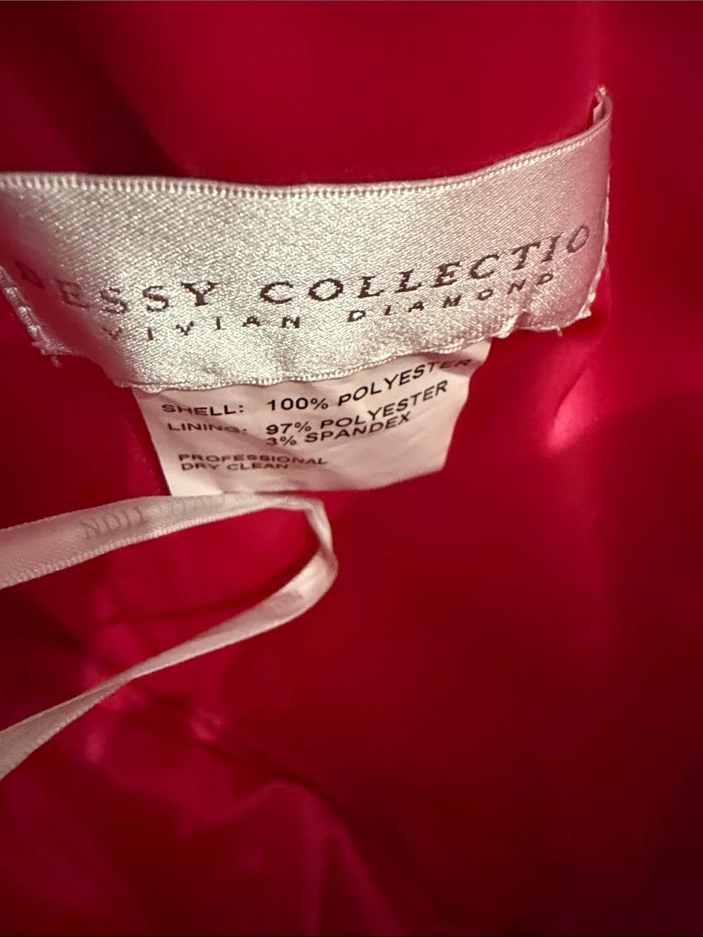 Dessy Collection Strapless Hot Pink Chiffon Gown - Picture 2 of 2